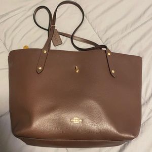 deep maroon tote bag